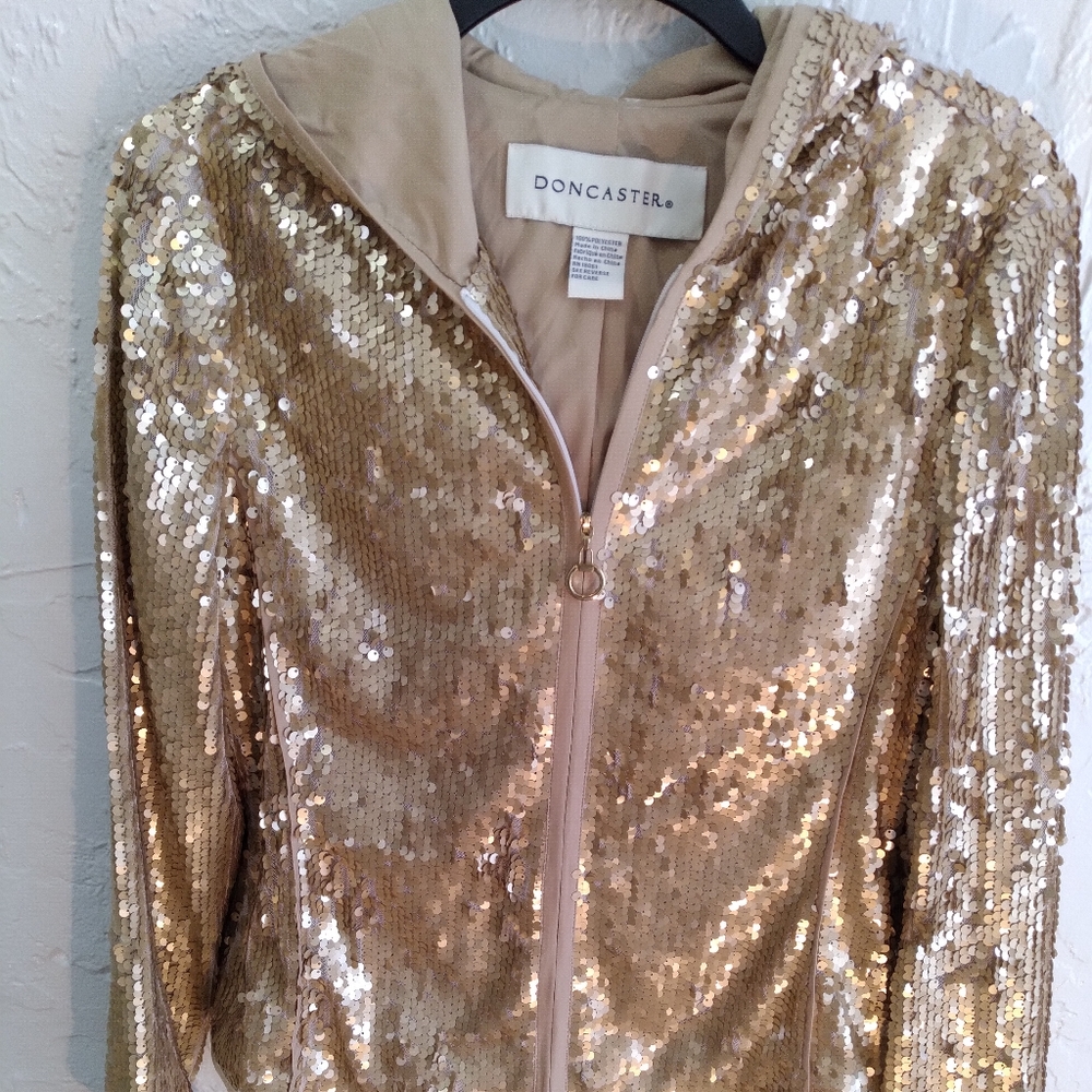 Gold sequin jacket